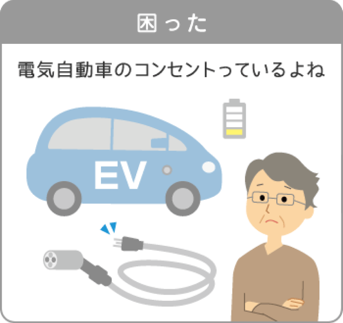 電気自動車の充電をしたい